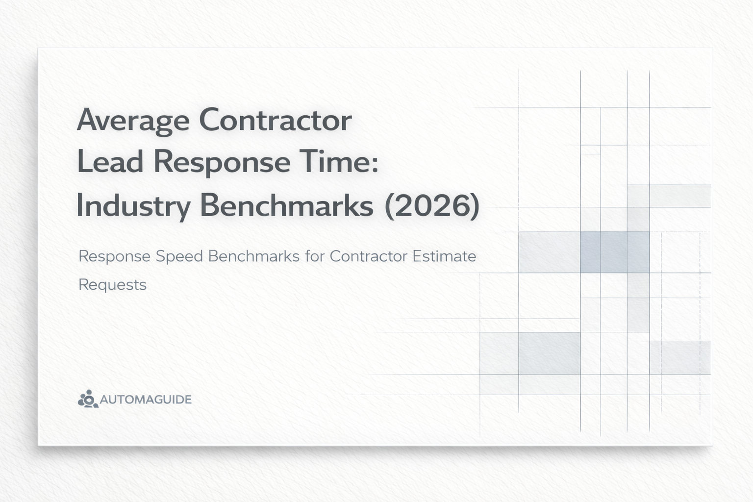 contractor lead response time benchmark workflow diagram